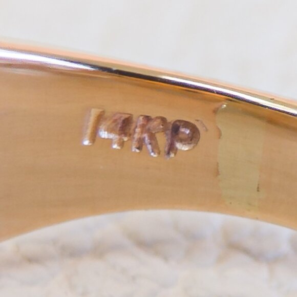 14K Yellow Gold Scalloped Filigree Band Ring, Size 7 — 4.30g - Picture 7 of 10